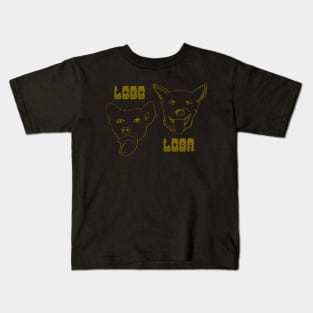 Lobo Loba doodle Kids T-Shirt